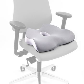 Cojín De Asiento Medisit Iv Espuma Antideslizante Y Transpirable Negro Hjh Office