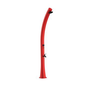 Ducha Solar Roja En Polietileno Hd 226 Cm 25l Ideal Para Exteriores
