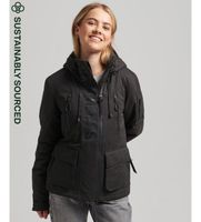 superdry para mujer w5011154a chaqueta cortavientos sd-wind de microfibra ultimate negro s casual poliester