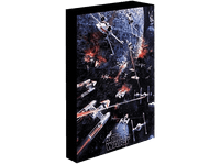 cuadro con luz - sherwood star wars death assault 40 cm multicolor
