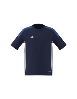 Camiseta de Fútbol adidas Tiro Es Jsy Infantil Azul Oscuro/Reabri/Blanco