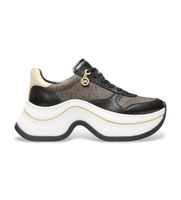 michael kors para mujer 43f5arfs2l zapatillas de piel arla marron 39 5 a 8cm cordones casual