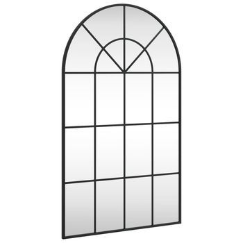 Espejo De Pared Arco De Hierro Negro 60x100 Cm Vidaxl