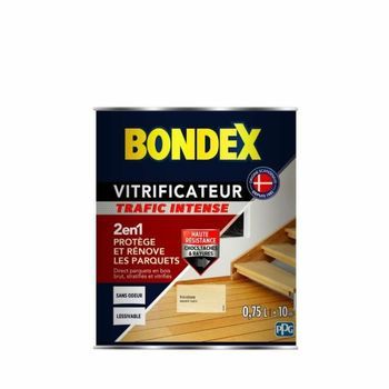 Barniz Vitrificante Bondex Para Parquet - Acabado Satinado - Incoloro 750 Ml