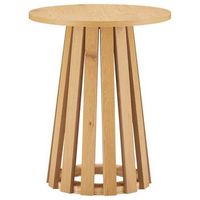 mesa auxiliar redonda estilo escandinavo de madera liv