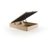 canape abatible base tapizada 90x190cm roble kamibia  gran capacidad