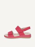 caprice sandal pink made of leather without heel size 37