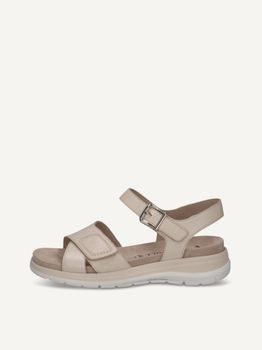 CAPRICE Sandal, beige, made of Leather without heel, Size 41