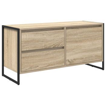 Gabinete De Tv 100 X 36 X 49.5 Cm Sonoma Madera De Ingeniería Vidaxl