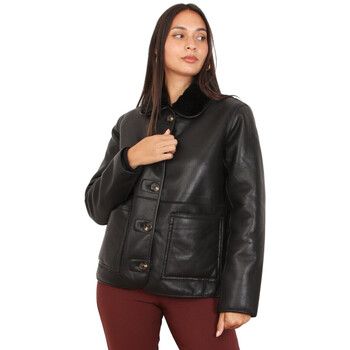 La Modeuse Cazadora de cuero 76280_P180647 para mujer