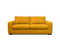 sofa 3 plazas fijo mostaza sweet
