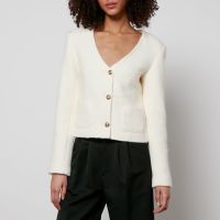 anine bing anitta cropped knitted jacket - s