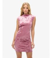 superdry para mujer w8011934a vestido velvet bodycon rosa xl casual fiesta terciopelo sin mangas  tirantes