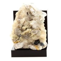 cuarzo  hematita - piedra natural de francia los dos alpes - cristal multicolor con certificado de autenticidad incluido  7748 ct - 70 x 55 x 50