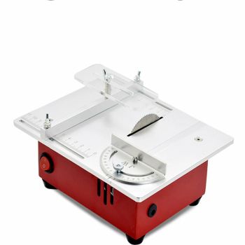 100-240V Mini sierras de mesa Sierra eléctrica multifuncional para trabajar la madera DIY Torno de banco eléctrico Pulid