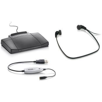 Auriculares PHILIPS LFH5220 con cable, conexión alámbrica, supraaurales abiertos, negros y plata