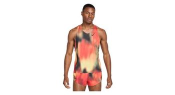 Camiseta de tirantes nike dri fit adv aeroswift elite entry rojo negro amarillo  hombre