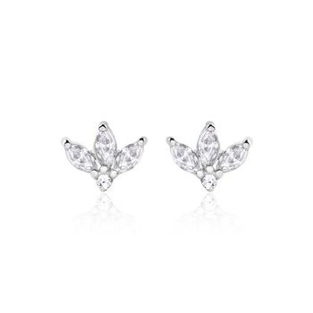 Pendientes de plata 925 para mujer con circonita
