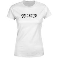 soigneur womens t-shirt - white - 3xl - white
