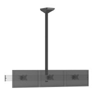 kimex 031-4332k2 soporte de techo para 3 pantallas 32 vesa 75x75 a 100x100 max 195kg