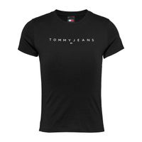 tommy jeans camiseta negra dw0dw18398-bds