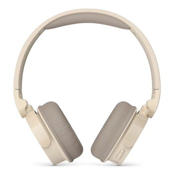 PHILIPS TAH3209BG Auriculares on-Ear Ligeros Bluetooth con Aislamiento pasivo del Ruido - 55 Horas de reproducción, Sonido Natural, Llamadas nítidas, Graves dinámicos, 2 Horas de Carga USB-C - Beige