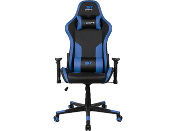 Silla gaming - Drift DR90 Pro V8, 2D (regulable en altura y anchura), Hasta 150 kg, Azul