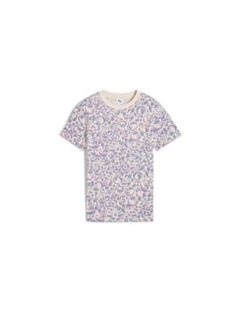 Camiseta Puma Tweenerverse Aop Niña Beige