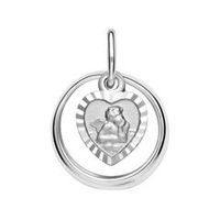 anillo de bautizo de plata 925 colgante angel pulido