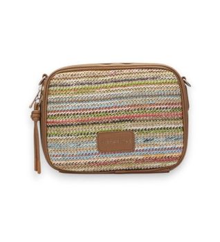 Hispanitas para mujer. BV264720 Bolso Bolsos multicolor (OSFA), Marrón, Casual, Poliuretano