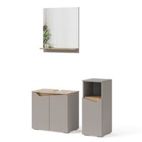 mueble lavabo  marelle 3 piezas con armario midi vicco