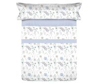 juego sabanas microfibra verano civel azul cama 90cm donegal collections