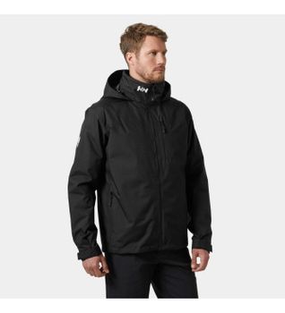 Helly Hansen para hombre. 34442 Chaqueta de navegación con capucha y capa intermedia negro (S), Casual, Poliéster, Manga larga