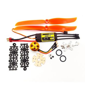 XXD A2212 2212 2450KV KV2450 Motor Sin escobillas+HTIRC 40A ESC+5030 Hélice de la Hélice del Combinado del Sistema de Po