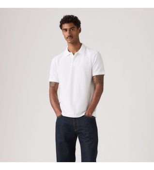 Levi's para hombre. 005FM-0000 Polo Original blanco (XL), Casual, Algodón, Manga corta