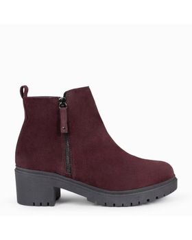 de MIMAO POP - BOTIN DE PIEL HIDROFUGO BURDEOS