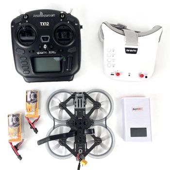 DarwinFPV CineApe 25 Analógico 2.5 pulgadas 4S Whoop Cinematográfico de Carreras de Drones RC FPV RTF con control remoto