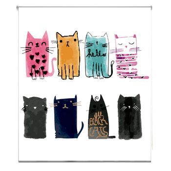 Estoralis - Estor Enrollable Translucido | Estampado Animales | 150 X 180 Cm (ancho/alto) Tamaño Tela 157 X 175 Cm | A-233 Unico