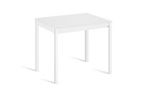 mesa de cocina alta fija 110x70 cm blanco pata blanco