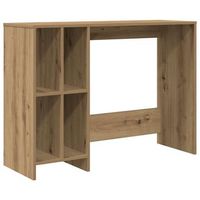 escritorio  mesa de trabajo de madera de ingenieria roble artisan 1025x35x75 cm
