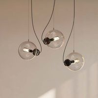 lampara de techo mondo transparente