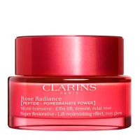 clarins cosmetica facial rose radiance multi - intensive crema antiedad - antiarrugas