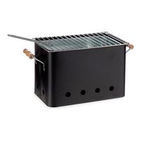 barbacoa portatil con asas hierro 205 x 207 x 32 cm