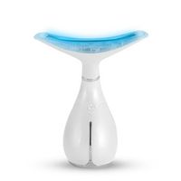 masajeador ultrasonico para cara y cuello con tratamiento de luz led 88x57x108 cm color blanco