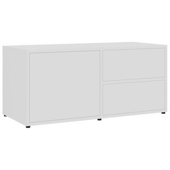 Mueble Tv | Mueble De Salón | Mesa De Tv Madera Contrachapada Blanco 80x34x36 Cm