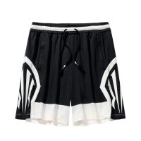 pantalon corto anta kai knit game black white