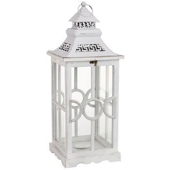 Farol De Madera 23x23x60h Cm