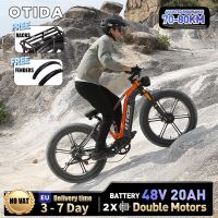 otida rx80 bicicleta electrica todoterreno con doble motor 48v20ah neumaticos gruesos de 26 pulgadas bicicleta electrica de montana para adultos