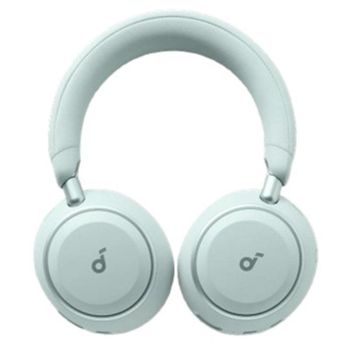 Auriculares Soundcore Space 2 inalámbricos Bluetooth con Cancelación de Ruido, micrófono y USB-C, verde claro