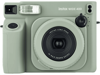Cámara instantánea - Fujifilm Instax Wide 400, 86 mm x 108 mm, Exposición Automática, Flash, Temporizador, Verde